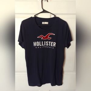🌵Women's/Junior's, Navy blue Hollister tee, Size XL